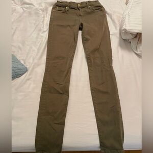 Olive Green Skinny Jeans